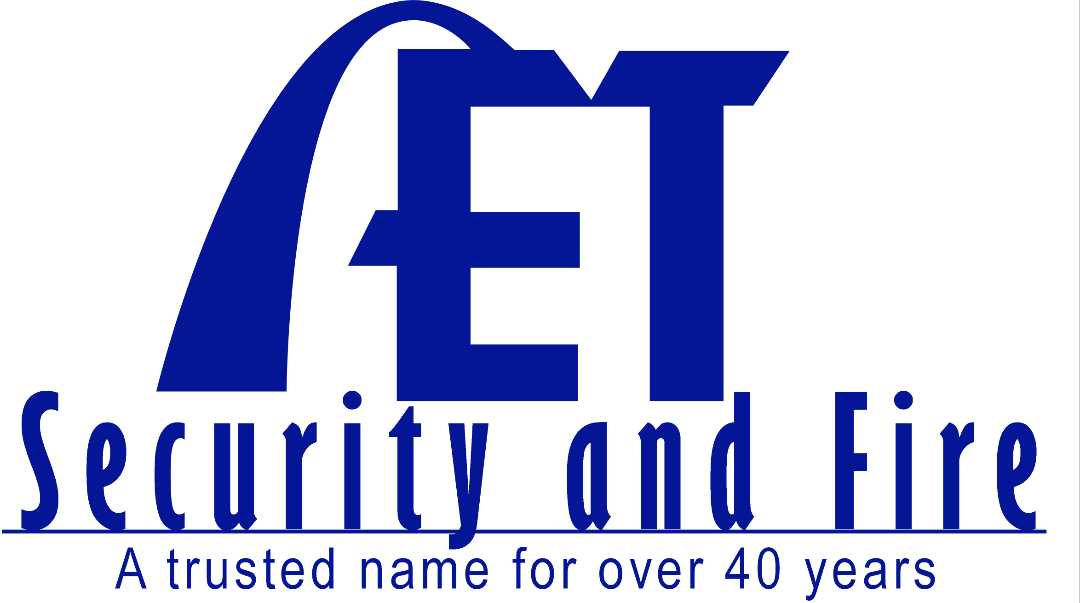 E. T. Security and Fire logo